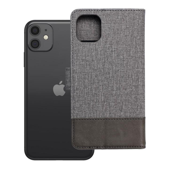 Чехол с клапаном для iPhone 11 Gomma Book серый