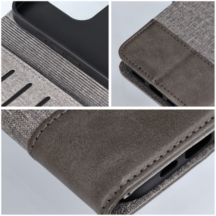 Etui z klapką na Samsung A10 Gomma Book szare