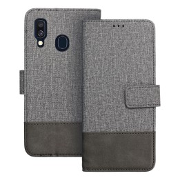 Чохол з клапаном для Samsung A40 Gomma Book сірий
