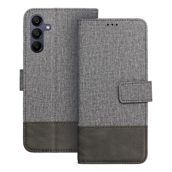 Etui z klapką na Samsung A15 4G / A15 5G Gomma Book szare