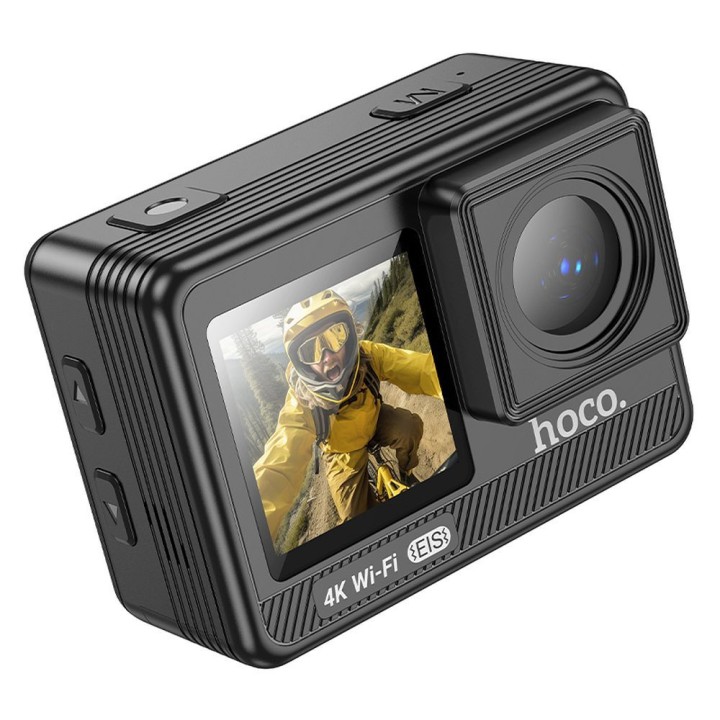 Спортивна камера Hoco з двома дисплеями 1,3" + 2" зі стабілізацією IPS 4K/30fps DV102 чорна
