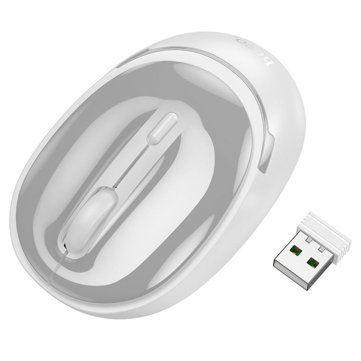 Бездротова миша Hoco 2,4G 1600 dpi GM34 сіро-біла