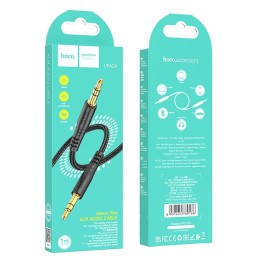 Cable AUX Jack 3,5 mm for Jack 3,5 mm Hoco 1 m UPA24 black