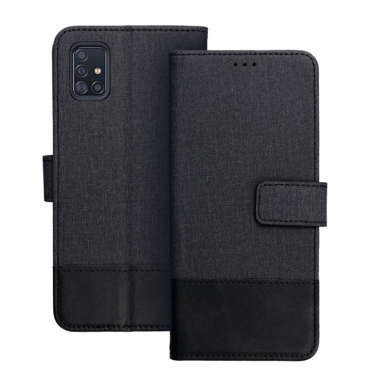 Etui z klapką na Samsung A51 Gomma Book czarne