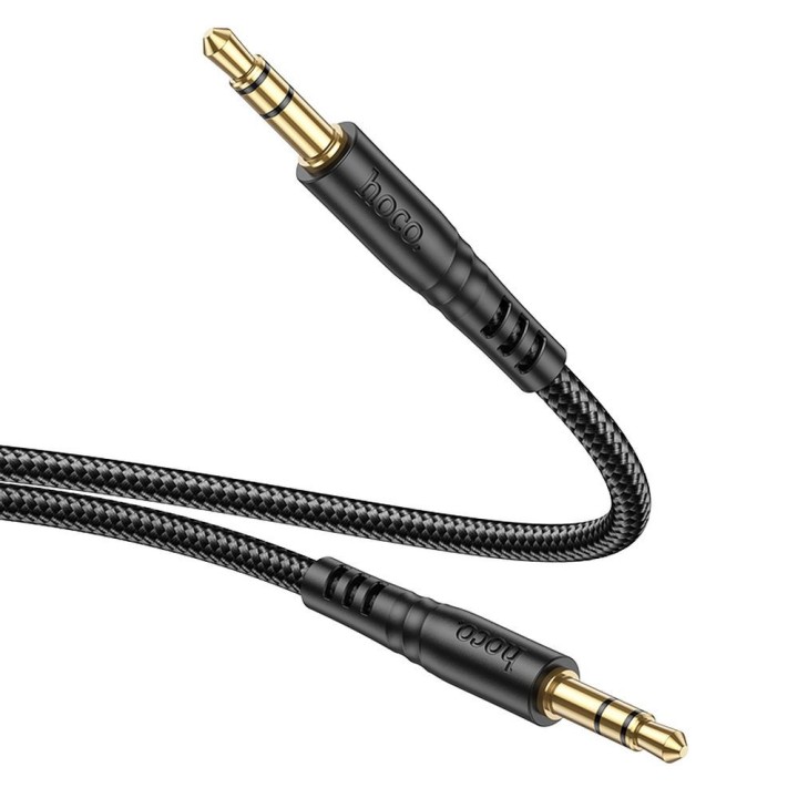 Кабель AUX Jack 3,5 mm для Jack 3,5 mm Hoco 1 m UPA24 черный