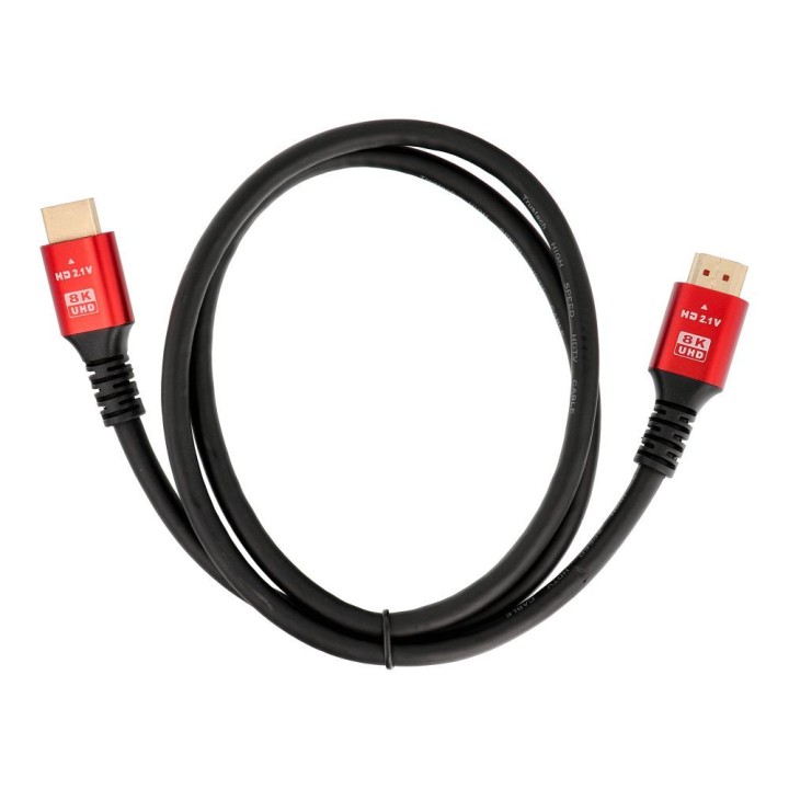 Кабель HDMI 2.1 8K 60Hz / 4K 120Hz – Ultra High Speed, HDR, eARC, VRR, 48Gbps 3 m чорний