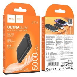 HOCO повербанк 5000 mAh 2A J115 черный