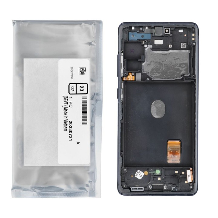 ServicePack LCD дисплей SAMSUNG S20 FE 4G 5G GH82-24219A синий