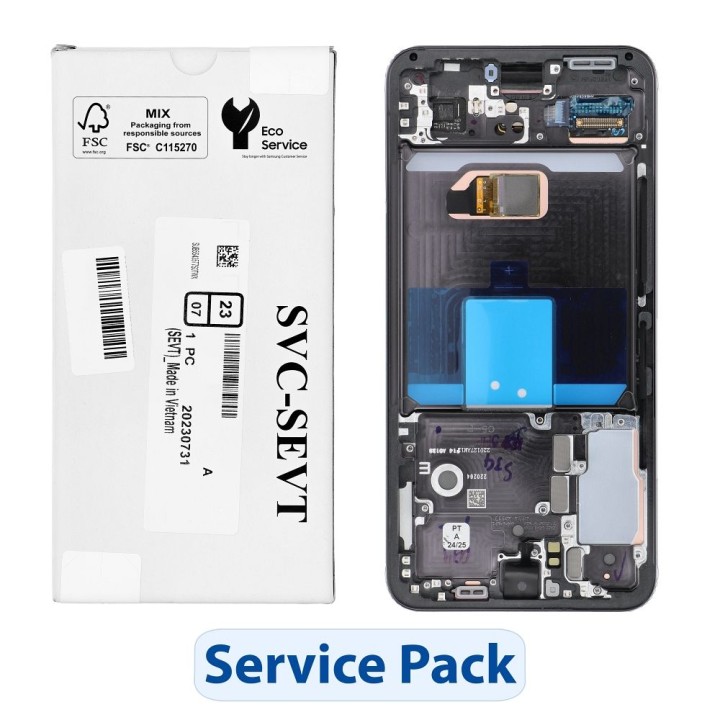 ServicePack LCD дисплей SAMSUNG S22 S901 GH82-27520A чорний