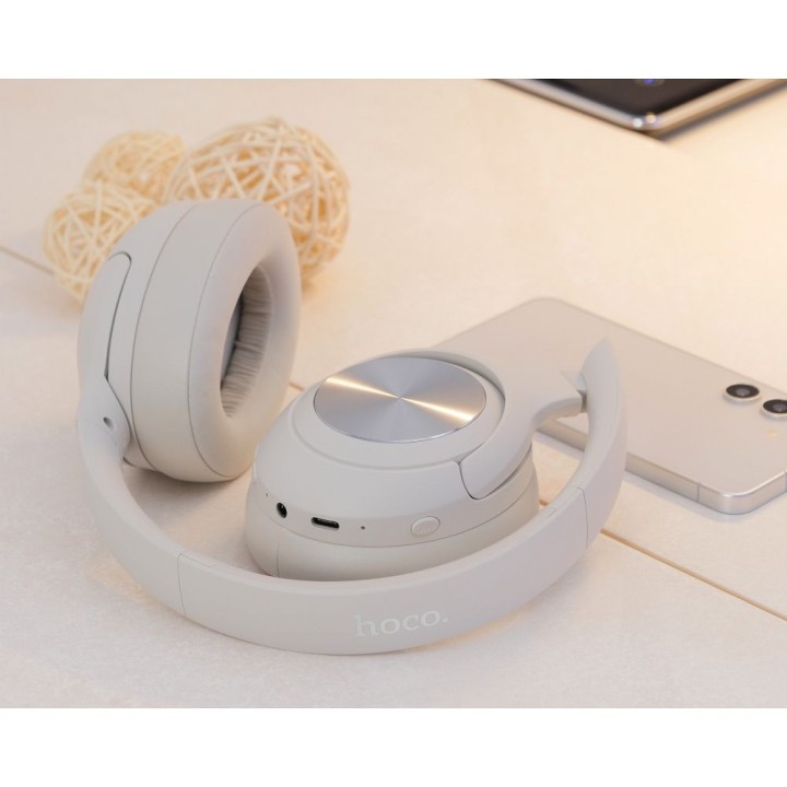Wireless on-ear headphones Hoco ANC W54 grey