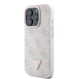 GUESS case for IPHONE 16 Pro Max GUHCP16XP4TDPP (PU Leather 4G Triangle Strass) pink