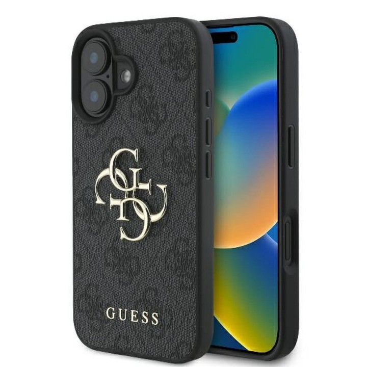GUESS чохол для IPHONE 16 GUHCP16S4GMGGR (4G PU Big Logo) чорний