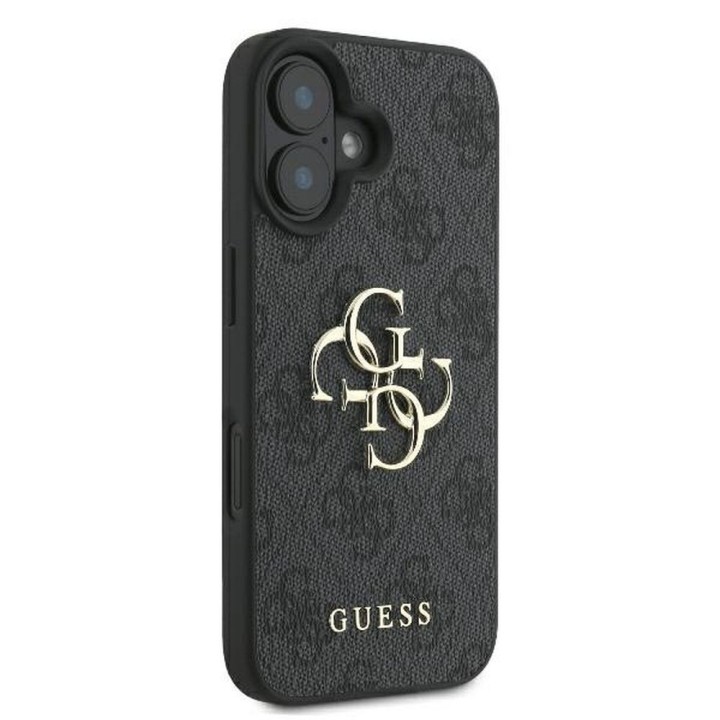 GUESS futerał do IPHONE 16 GUHCP16S4GMGGR (4G PU Big Logo) czarny