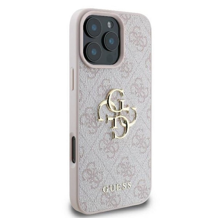 GUESS чохол для IPHONE 16 Pro Max GUHCP16X4GMGPI (4G PU Big Logo) рожевий