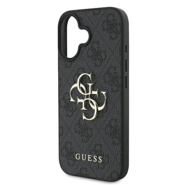GUESS futerał do IPHONE 16 GUHCP16S4GMGGR (4G PU Big Logo) czarny