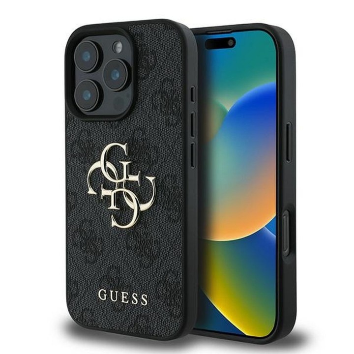 GUESS чохол для IPHONE 16 Pro GUHCP16L4GMGGR (4G PU Big Logo) чорний