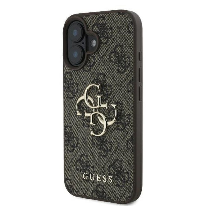 GUESS чохол для IPHONE 16 GUHCP16S4GMGBR (4G PU Big Logo) коричневий