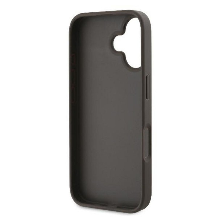 GUESS чехол для IPHONE 16 GUHCP16S4GMGBR (4G PU Big Logo) коричневый