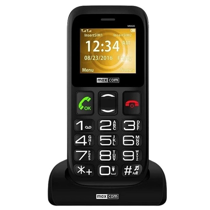 MAXCOM phone for seniors MM426 SE black