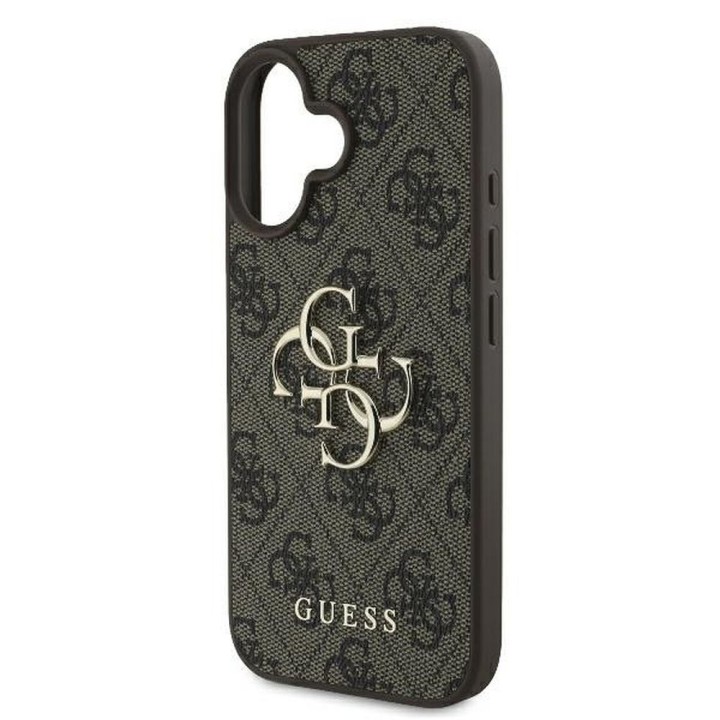 GUESS чохол для IPHONE 16 GUHCP16S4GMGBR (4G PU Big Logo) коричневий