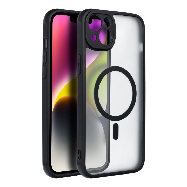 Чехол для iPhone 14 PLUS Full Matte Mag Cover совместимый с MagSafe черный