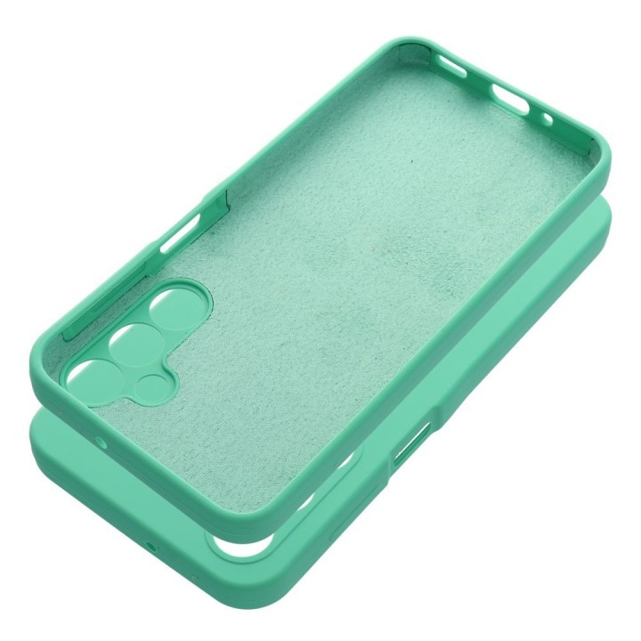 Чехол для Samsung A16 5G / A16 4G Silicone 2mm (camera protection) мятный