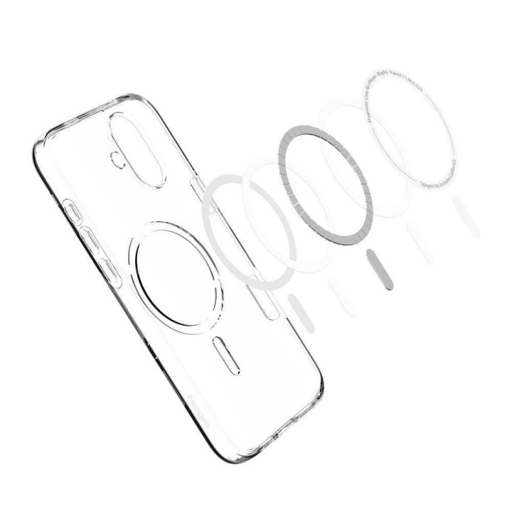 SPIGEN case LIQUID CRYSTAL MAG compatible with MagSafe for IPHONE 16 transparent