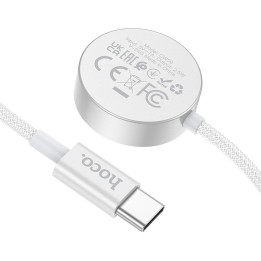 Wireless charger Hoco 2,5W USB C compatible with Apple Watch and Samsung Watch CW59 white