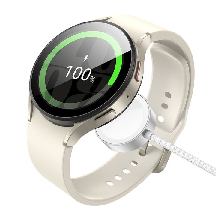 Wireless charger Hoco 2,5W USB C compatible with Apple Watch and Samsung Watch CW59 white