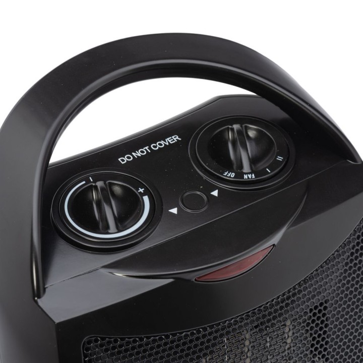 Керамічний тепловентилятор 1500W RC-K-398 чорний