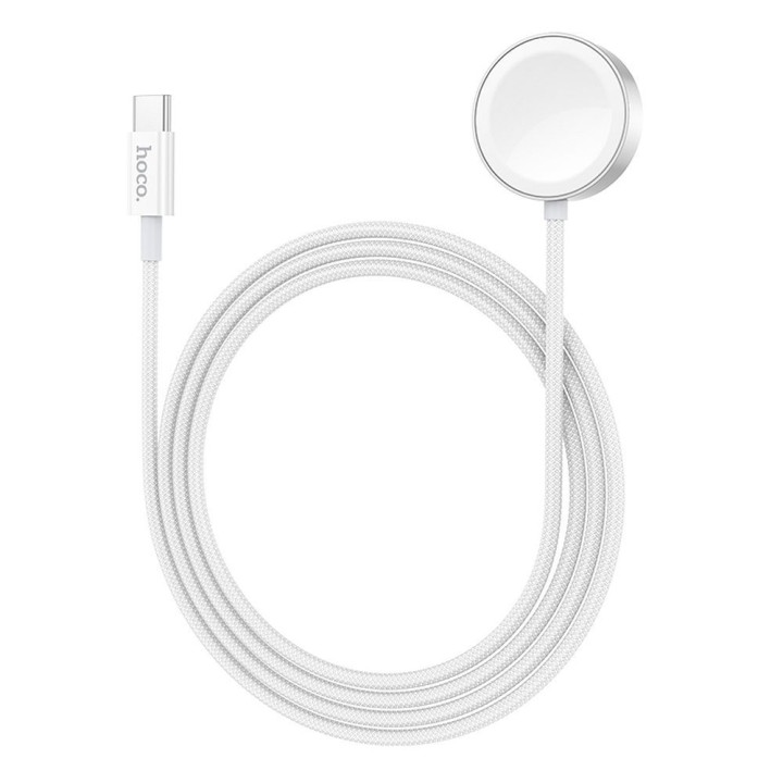 Wireless charger Hoco 2,5W USB C compatible with Apple Watch and Samsung Watch CW59 white