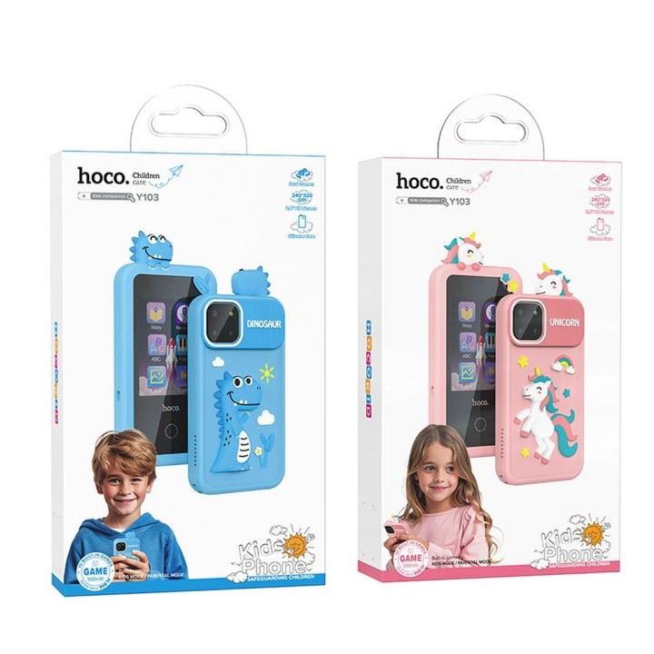Telefon dla dzieci 2,8" Hoco Y103 niebieski