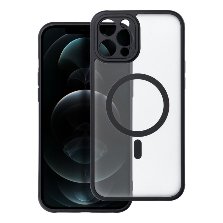 Чехол для iPhone 12 PRO MAX Full Matte Mag Cover совместимый с MagSafe черный