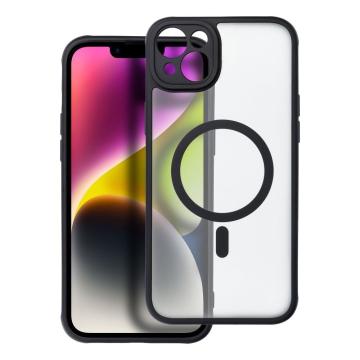 Чехол для iPhone 14 PLUS Full Matte Mag Cover совместимый с MagSafe черный