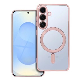 Case for Samsung S25 Electro Mag Cover MagSafe compatible gold pink