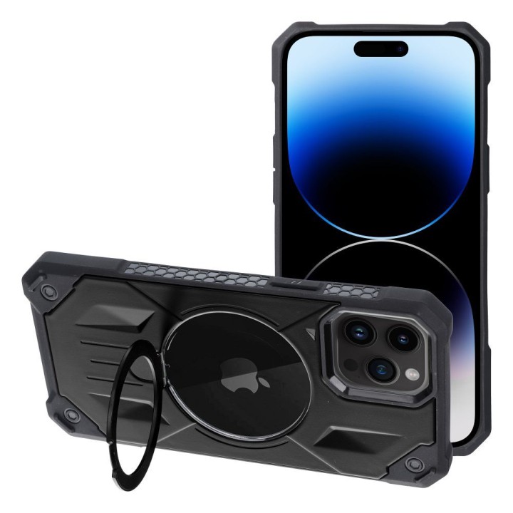 Чохол Armor Mag Cover сумісний з MagSafe для IPHONE 14 PRO MAX чорний