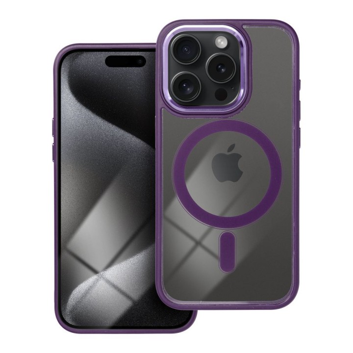 Чохол для iPhone 15 PRO Color Edge Mag Cover сумісний із MagSafe фіолетовий