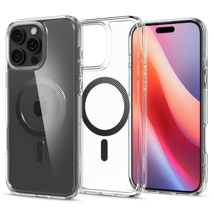 SPIGEN чохол ULTRA HYBRID MAG сумісний з MagSafe для IPHONE 16 Pro Max carbon fiber