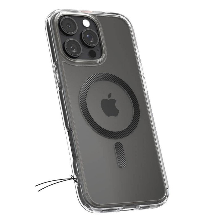 SPIGEN чехол ULTRA HYBRID MAG совместимый с MagSafe для IPHONE 16 Pro Max carbon fiber