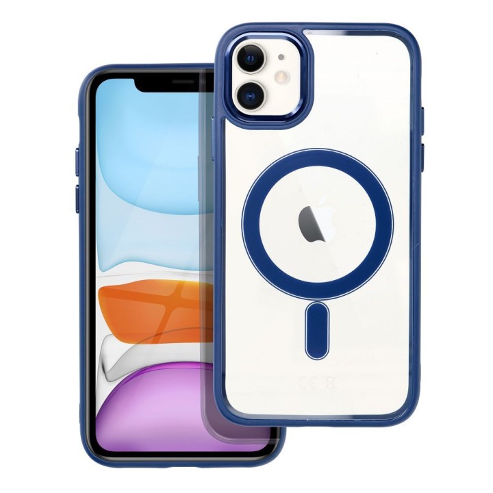 Чехол для iPhone 11 Color Edge Mag Cover совместимый с MagSafe синий