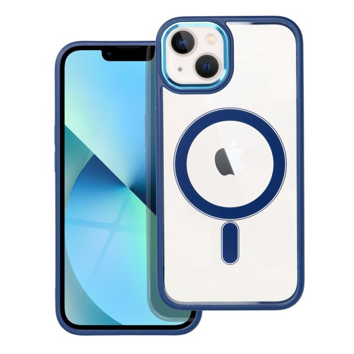 Чехол для iPhone 13 Color Edge Mag Cover совместимый с MagSafe синий