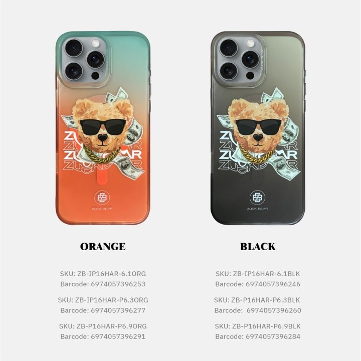 ZUCK BEAR futerał HAROLD MAG kompatybilny z MagSafe do IPHONE 16 Pro Max black