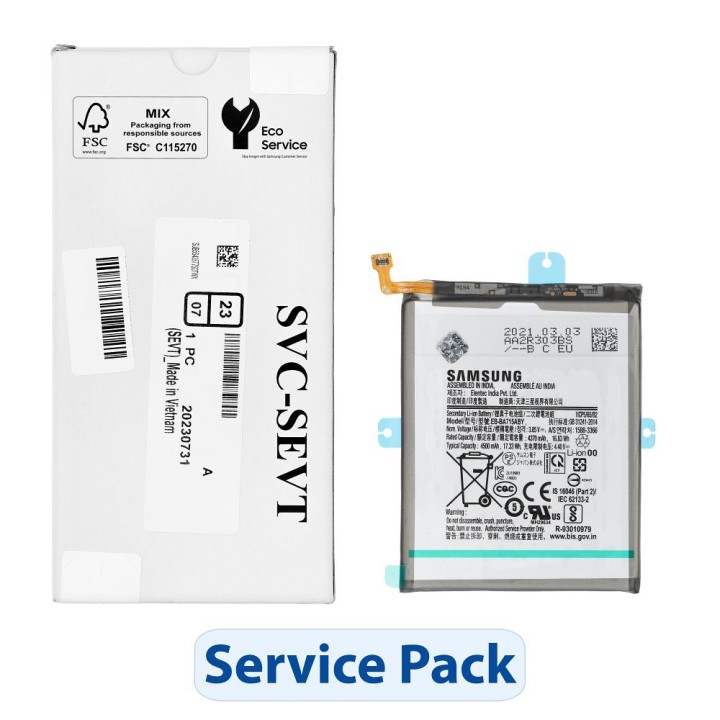 ServicePack battery EB-BA715ABY for SAMSUNG A71 A715 GH82-22153A