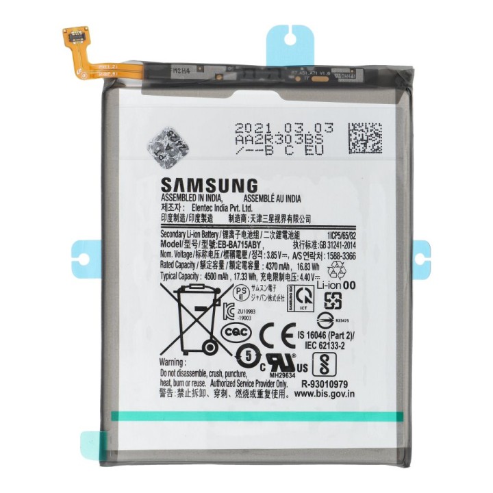 ServicePack battery EB-BA715ABY for SAMSUNG A71 A715 GH82-22153A