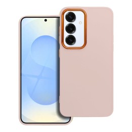 Чохол для Samsung S25 Frame пудрово-рожевий
