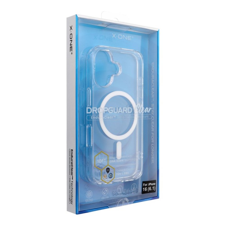 Чехол X-ONE Endura Clear Case (совместимый с MagSafe) - для Apple iPhone 16 прозрачный