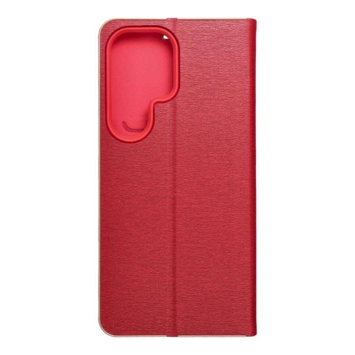 Etui z klapką na Samsung S25 ULTRA Luna Book Gold czerwone