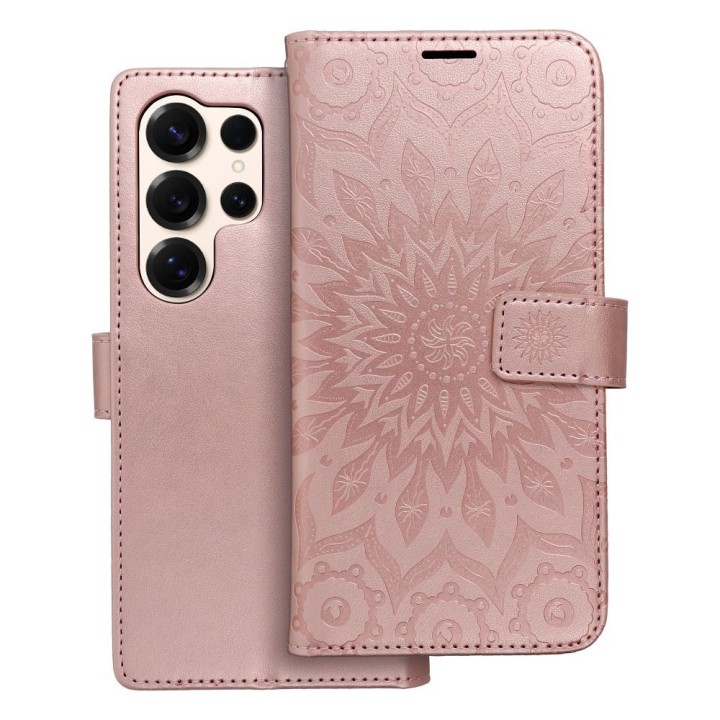 Flip case for Samsung S25 ULTRA Mezzo Book mandala rose gold