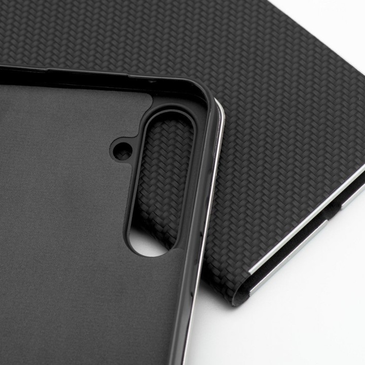 Flip case for Samsung S25 PLUS Luna Book Carbon black