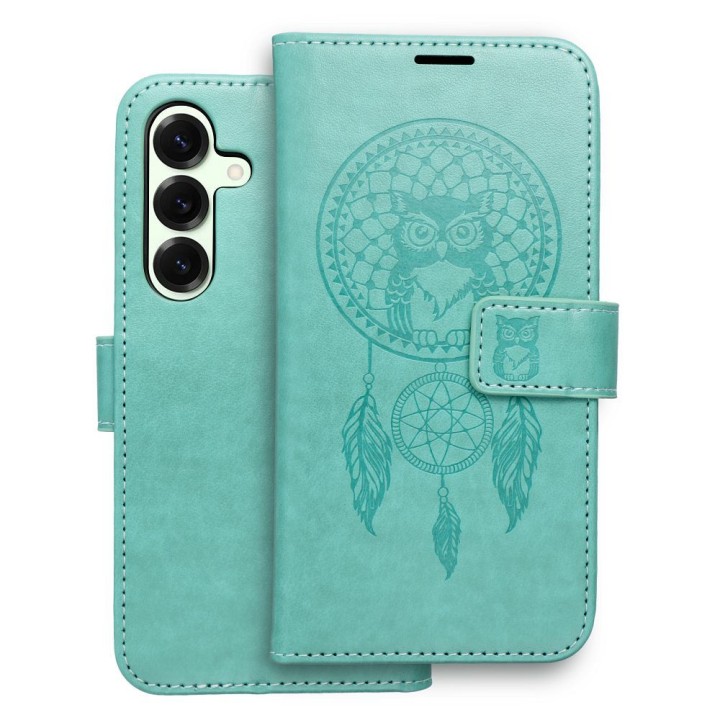 Flip case for Samsung S25 Mezzo Book dreamcatcher green